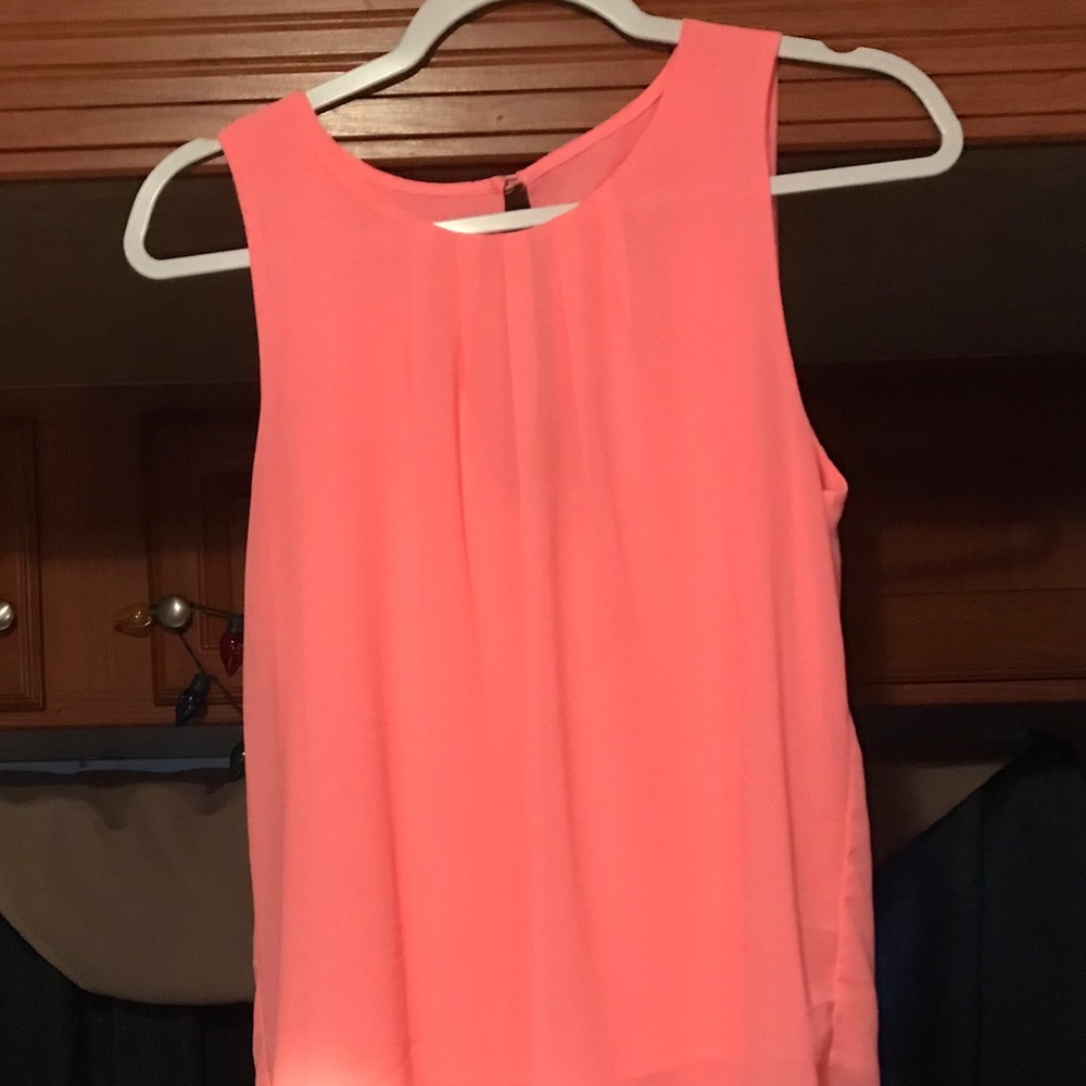 Ya Los Angelos pink chiffon lined top